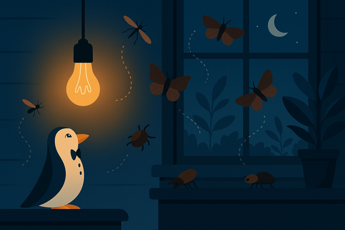 Pourquoi les insectes foncent vers la lumière ?