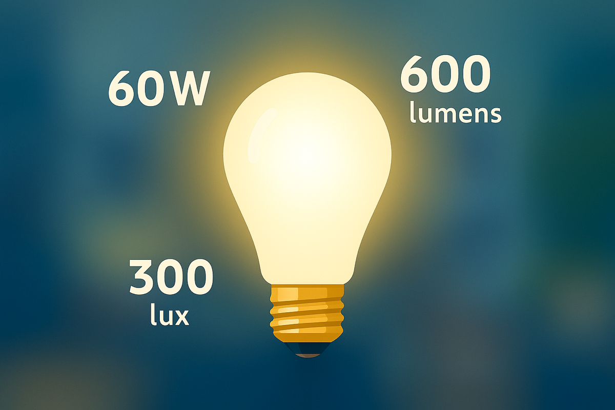 Watt, lux, lumens : comment s’y retrouver ?