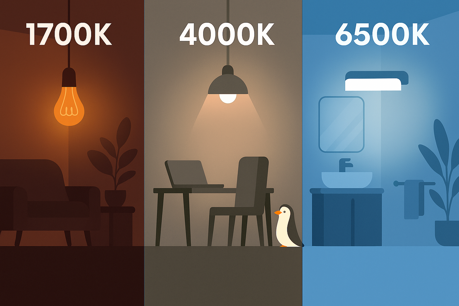 Température / Couleur de lumière : comprendre les kelvins