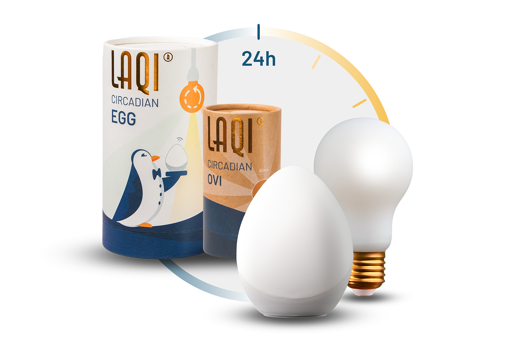 KIT: E27 Bulb (Ovi) + Central Remote Control & Alarm Clock (The Egg)