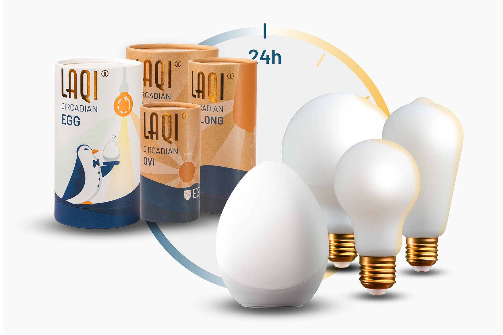 KIT: 3 Bulbs (E27) + Remote Control & Dawn Simulator Alarm Clock