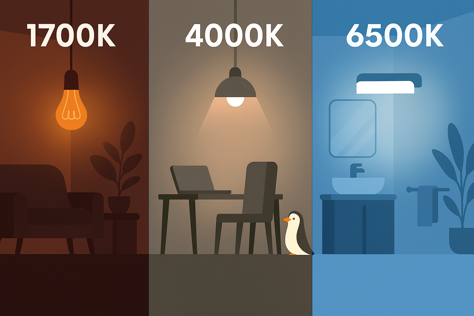 Température / Couleur de lumière : comprendre les kelvins