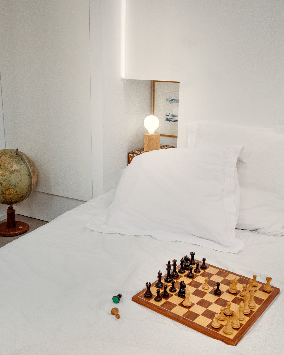 Chambre éclairée par une ampoule circadienne laqi
